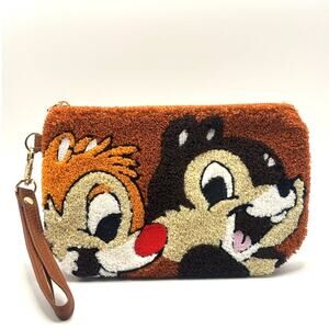 Disney's Chip & Dale Wristlet, Coin Purse, Wallet, Embroidery & Vegan Leather
